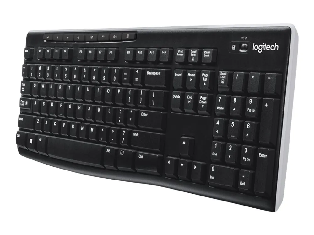 Logitech K270 Wireless Keyboard - UK - Tastatur - Engelsk - Svart