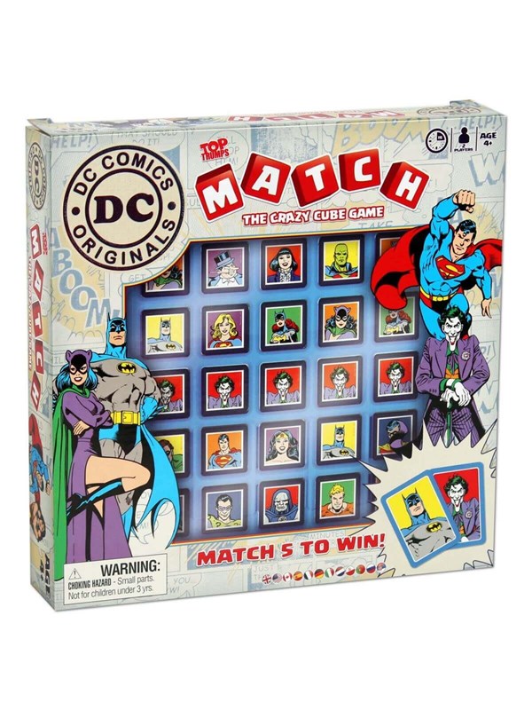 Winning Moves Top Trumps Match - DC Comics: The Crazy Cube Game (English)