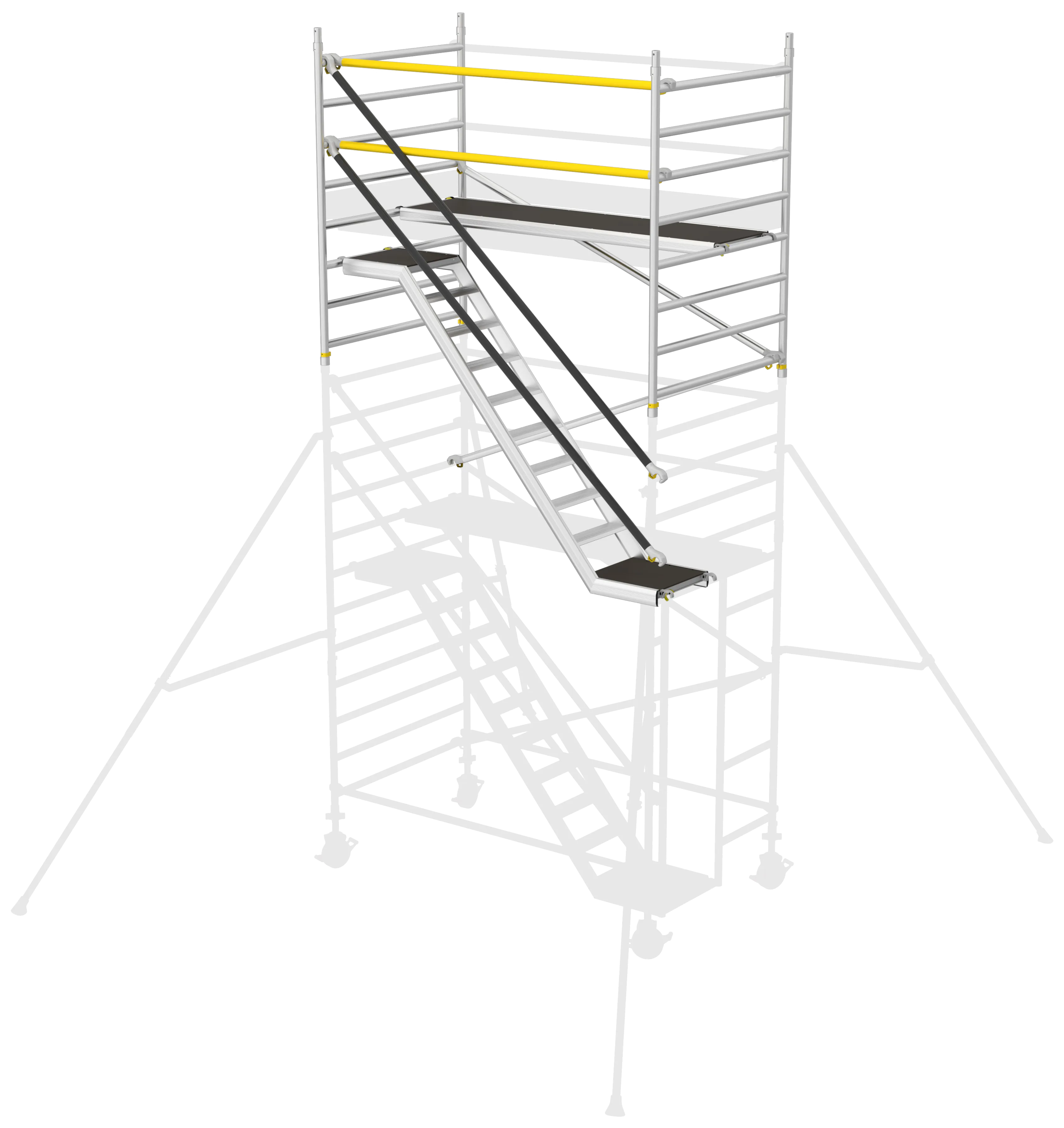 Tilbygningspakke 2,0m t/trappestillads ST-1400