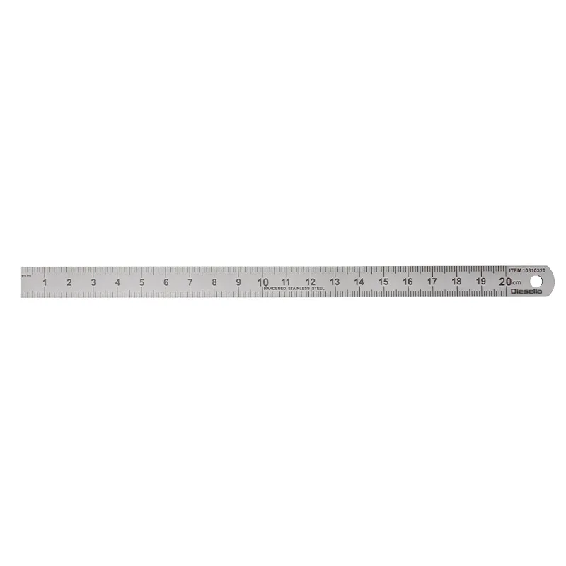 Stållineal rustfri 200x13x0,5 (Flex type)