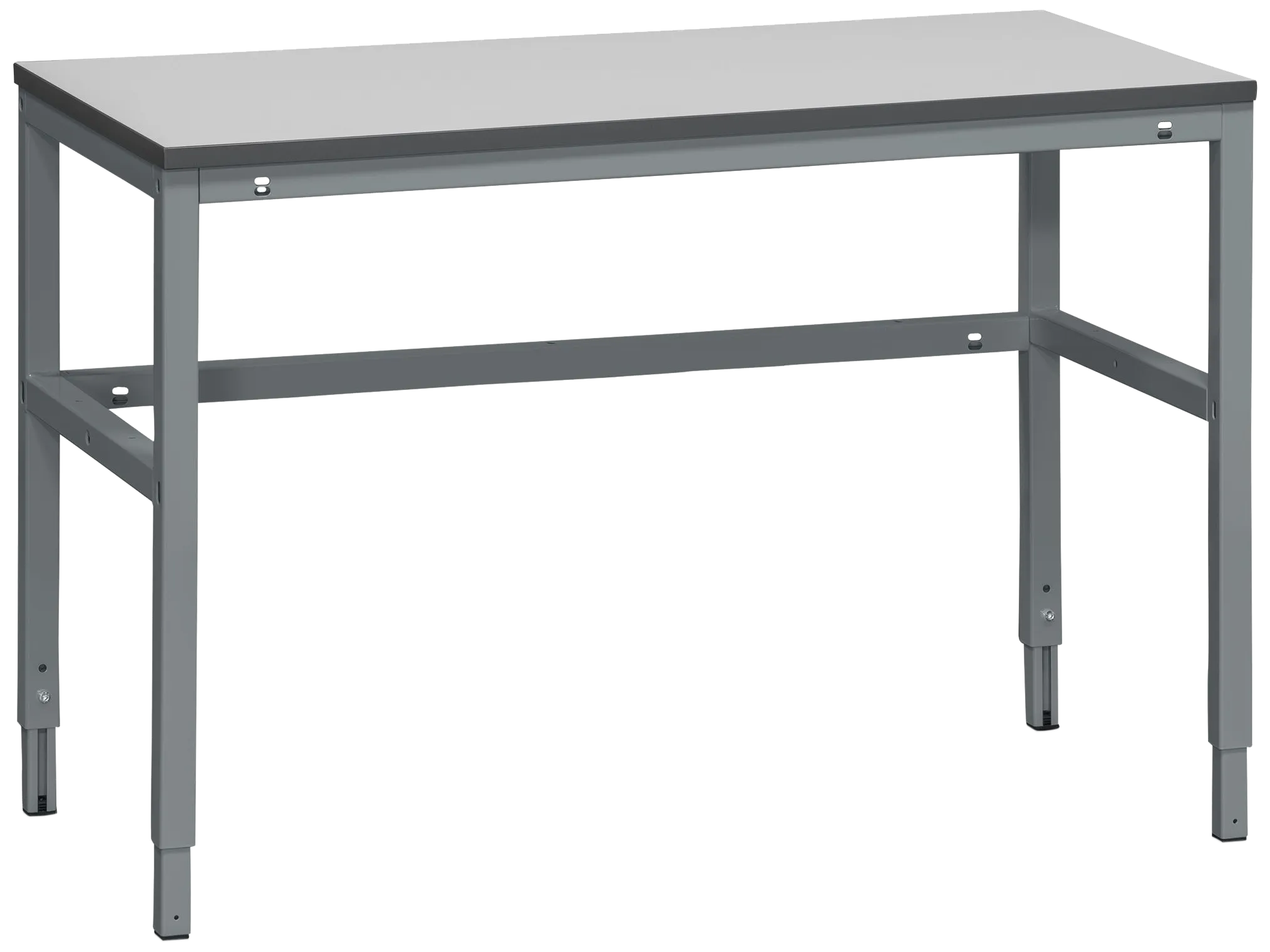 Arbejdsbord stål m/laminatbordplade grå 120×60cm