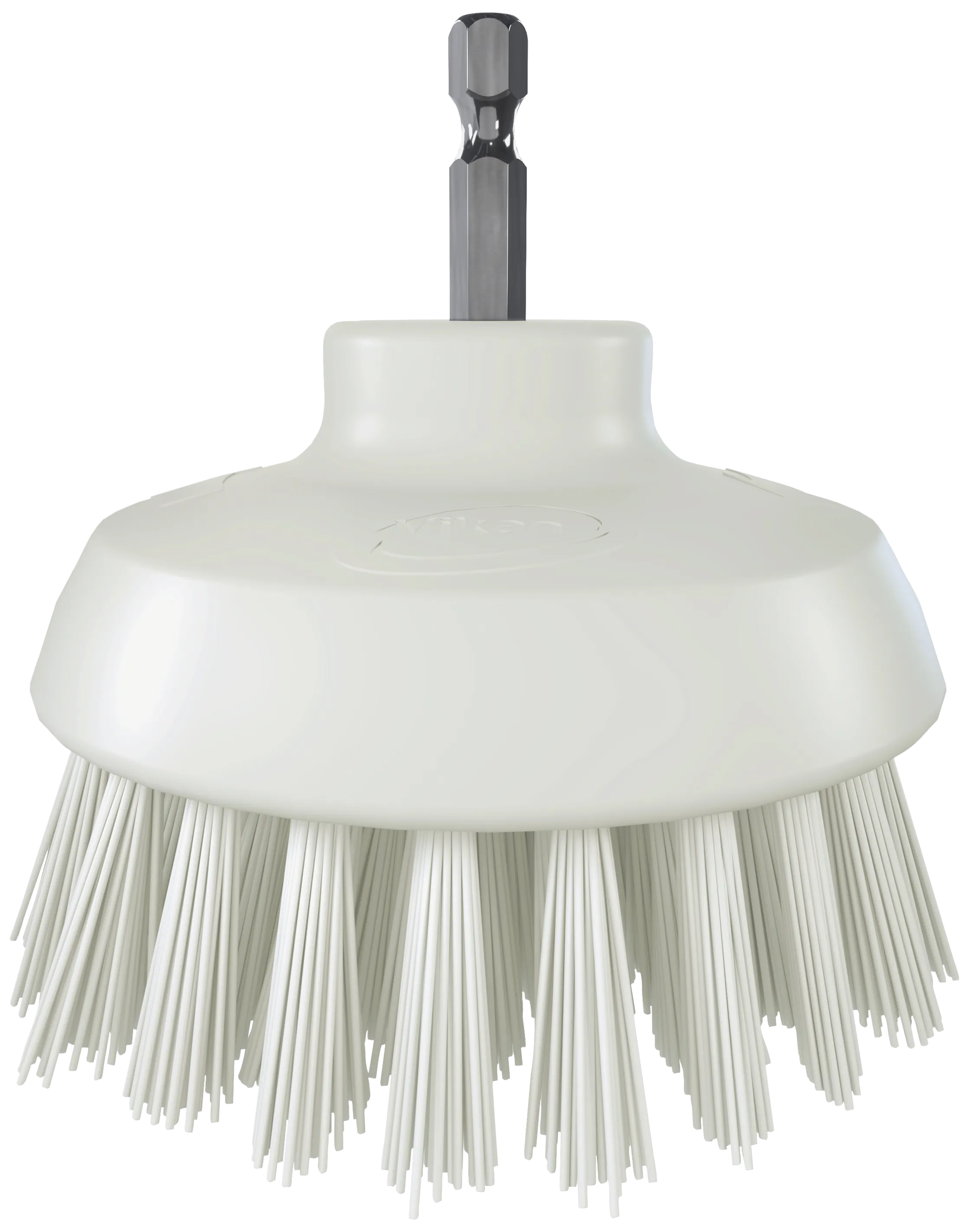 HyDrive rundbørste ø90mm t/boremaskine, stiv, hvid