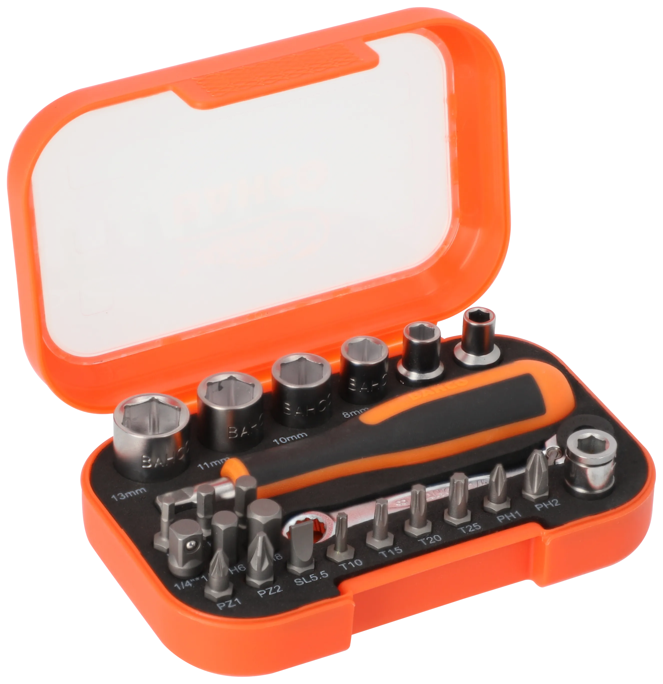 Bits-/topnøglesæt 1/4" 24 dele S24MC11H