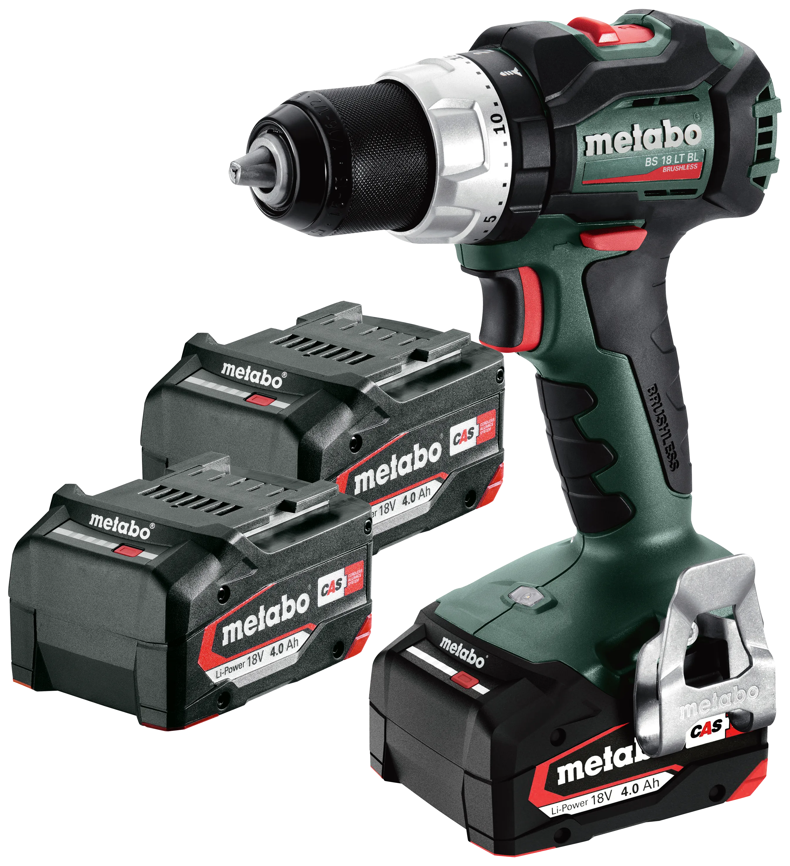 Sampak: Skruemaskine BS18LTBL 18V/2×4Ah+1×18V/4Ah