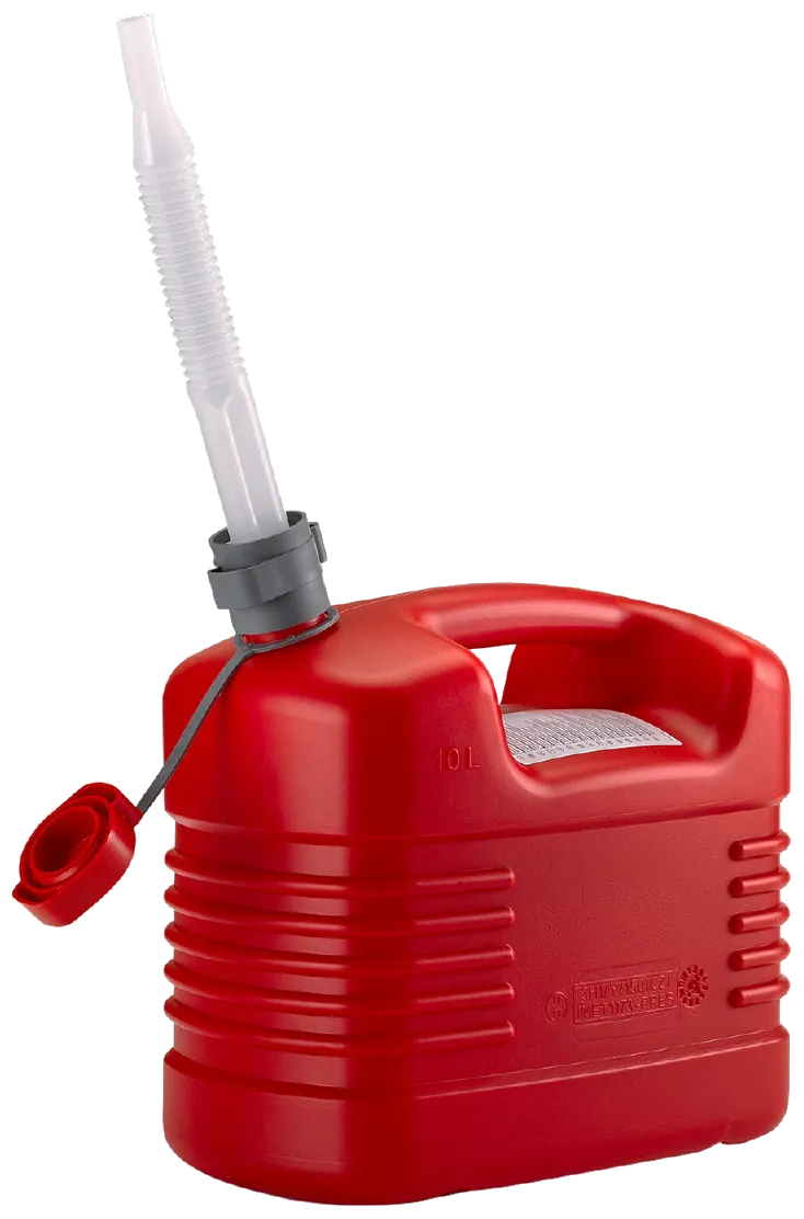 Pressol benzindunk rød HDPE 10ltr