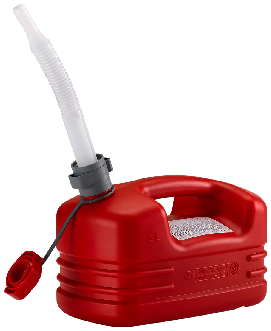 Pressol benzindunk rød HDPE 5ltr
