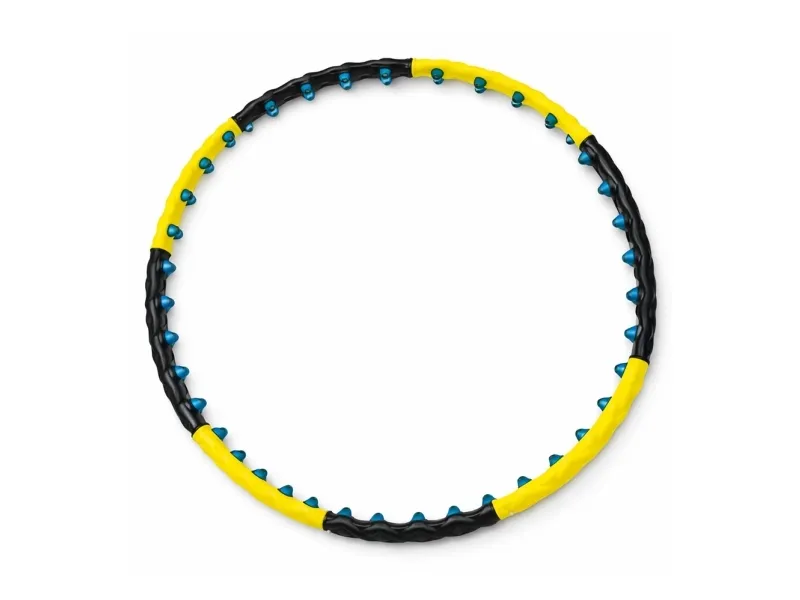 Wozinsky WHH-110 Hula Hoop-massasjer med knotter - Svart og gul