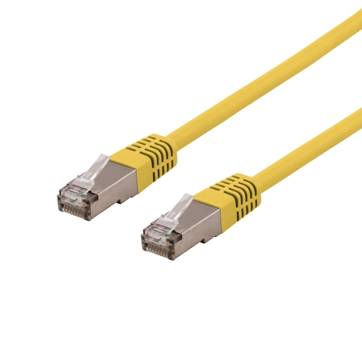 Deltaco patch cable - yellow - Gul