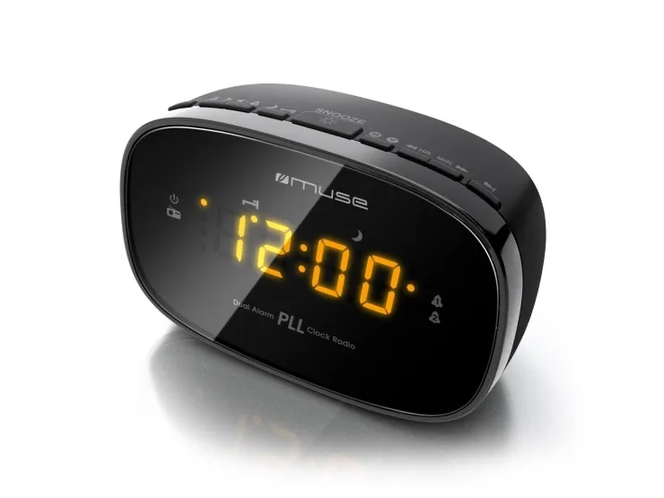 Muse Klokkeradio PLL M-150CR Svart, Alarmfunksjon