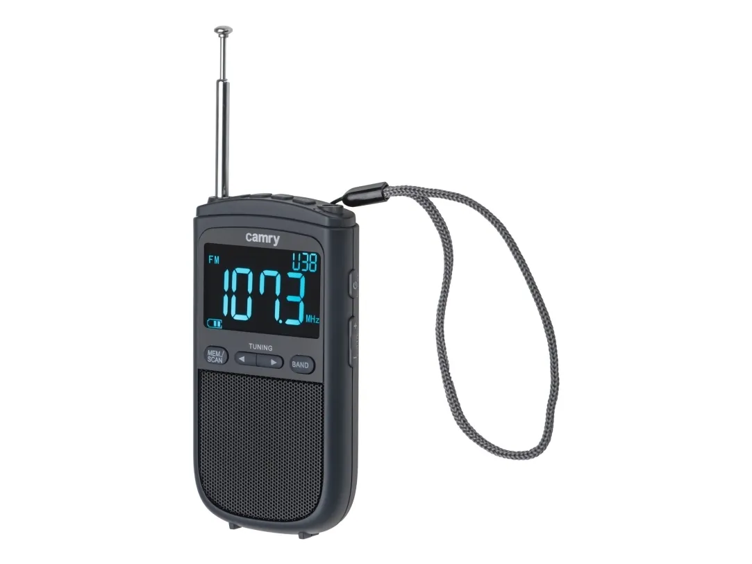 Camry bærbar miniradio med USB-C og LCD-skjerm