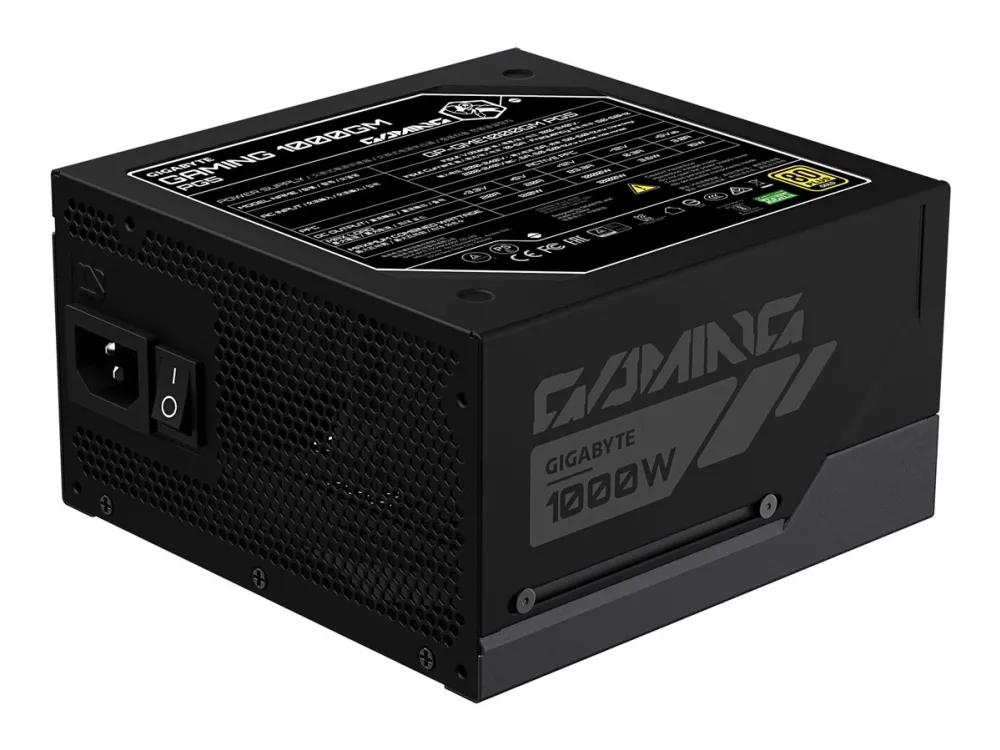 GIGABYTE GAMING 1000GM PG5 Strømforsyning (PSU) - 1000 Watt - 135 mm - ATX - 80 Plus Gold sertifisert