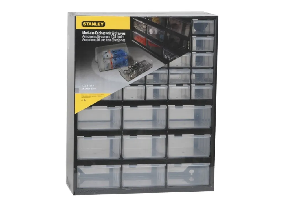 Stanley Multi-Purpose Storage Bin With 30 Small Drawers And 9 Large Drawers