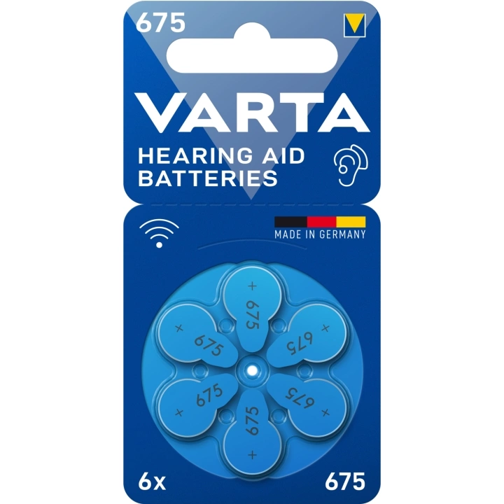 VARTA 675 Hearing aid battery PR44 6-pack
