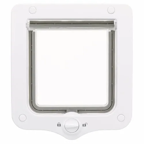 Trixie 2-Way Flap Door Cat and Small Dog White 20x22cm