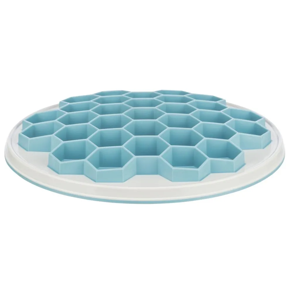 Trixie Slow Feeding Food Plate Hive ø 30 cm. grey/blue