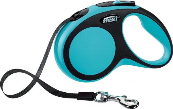 Flexi New Comfort S Tape Leash 5m 15kg Blue