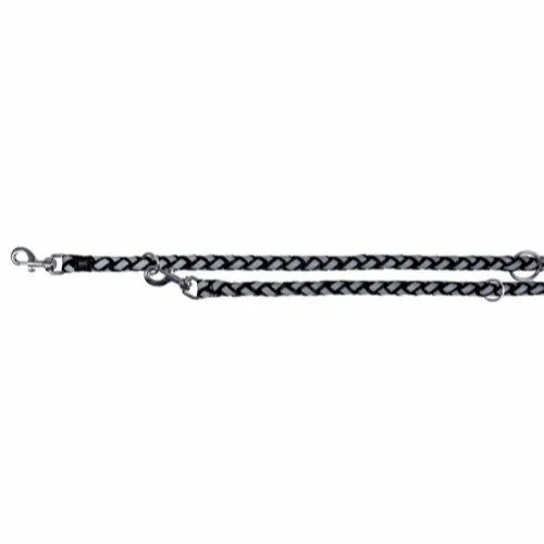 Trixie Cavo Reflect adjustable leash S-M: 2.00 m/ø 12 mm black