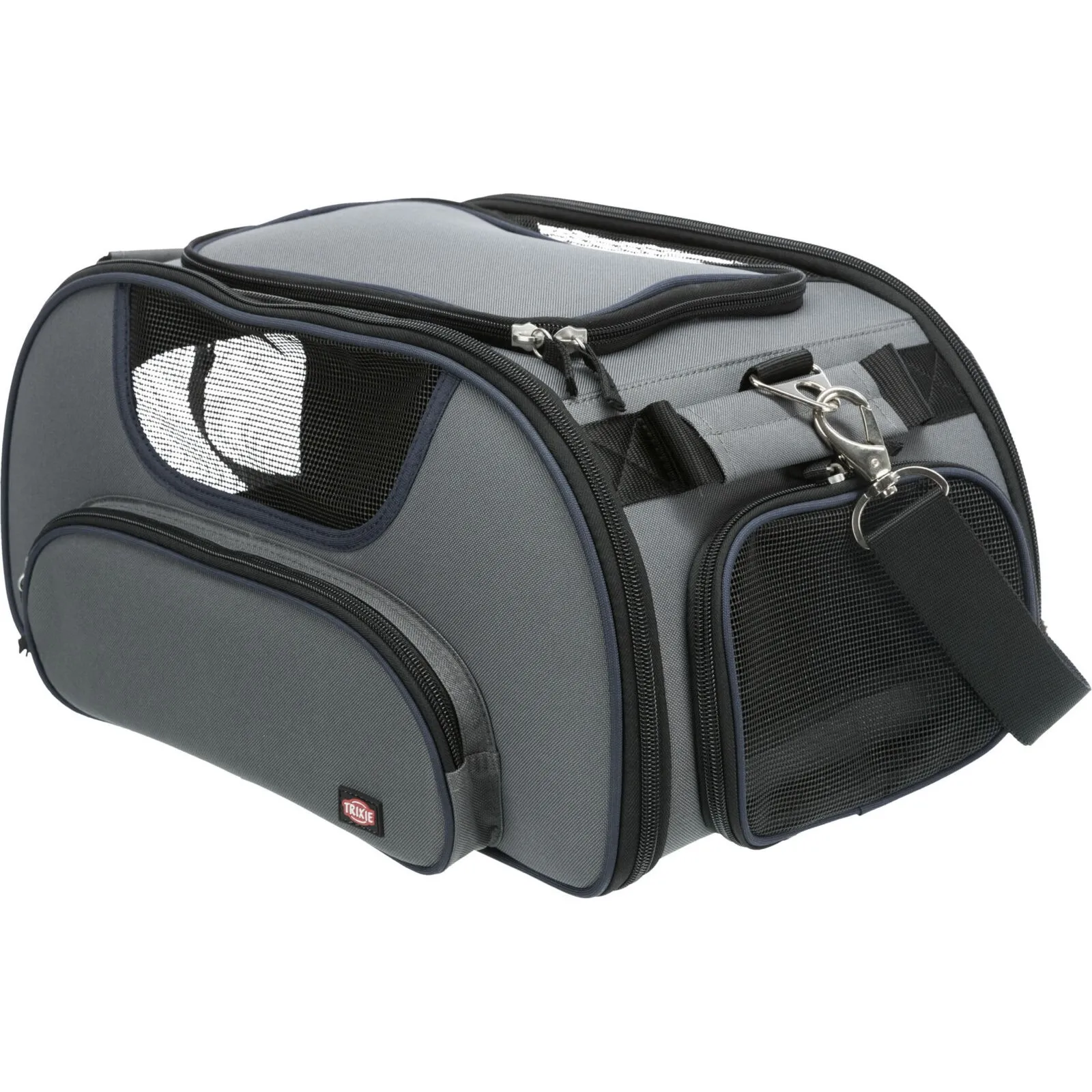 Trixie Wings airline carrier 28 × 23 × 46 cm grey/blue