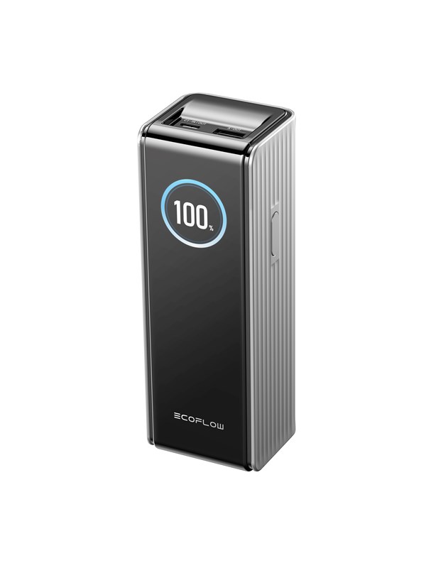 EcoFlow RAPID 25K - 170W (2x 140W USB-C + 1 USB-A) Nødlader - Sølv - 25000 mAh