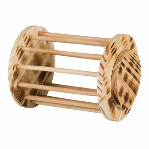 Trixie Hay manger with lid wood/flamed ø 15 × 19 cm