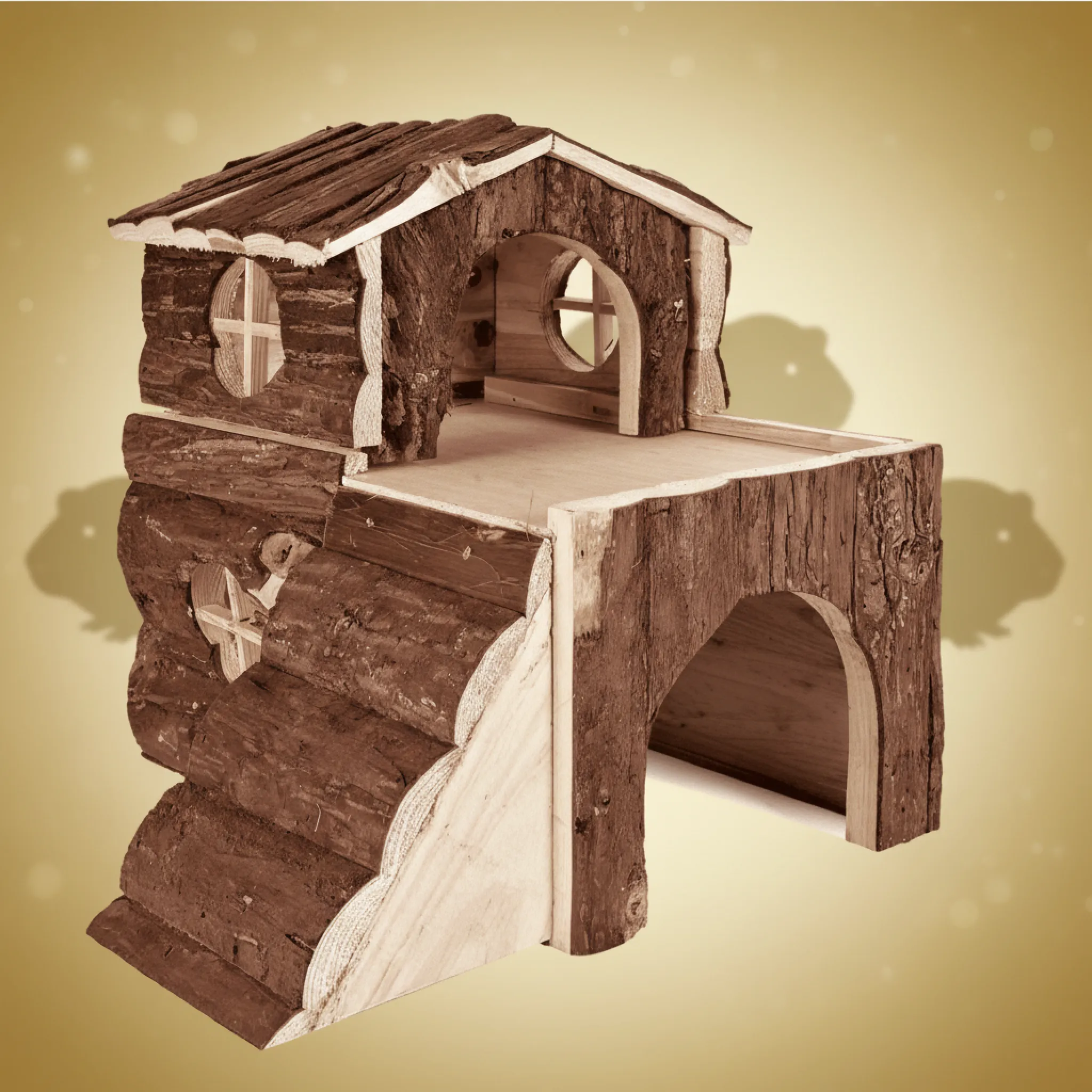 Trixie Bjork house large hamsters bark wood 31 × 28 × 29 cm