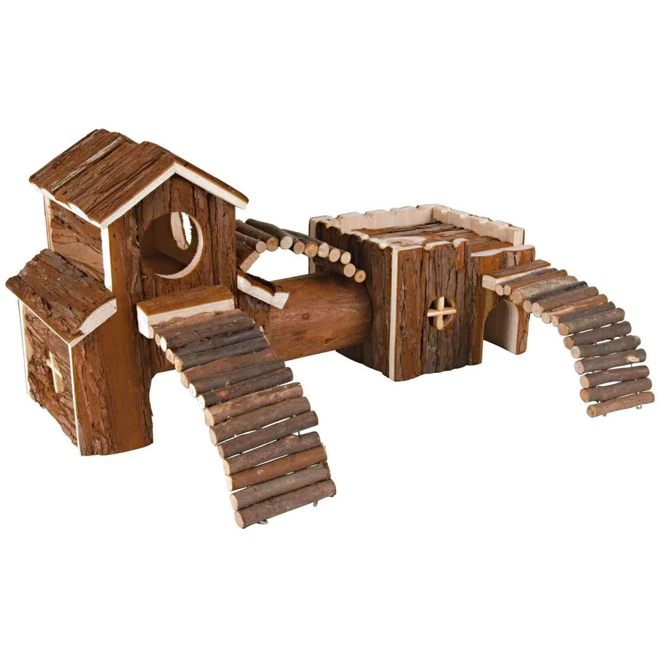 Trixie Frida tunnel system mice bark wood 47 × 22 × 15 cm