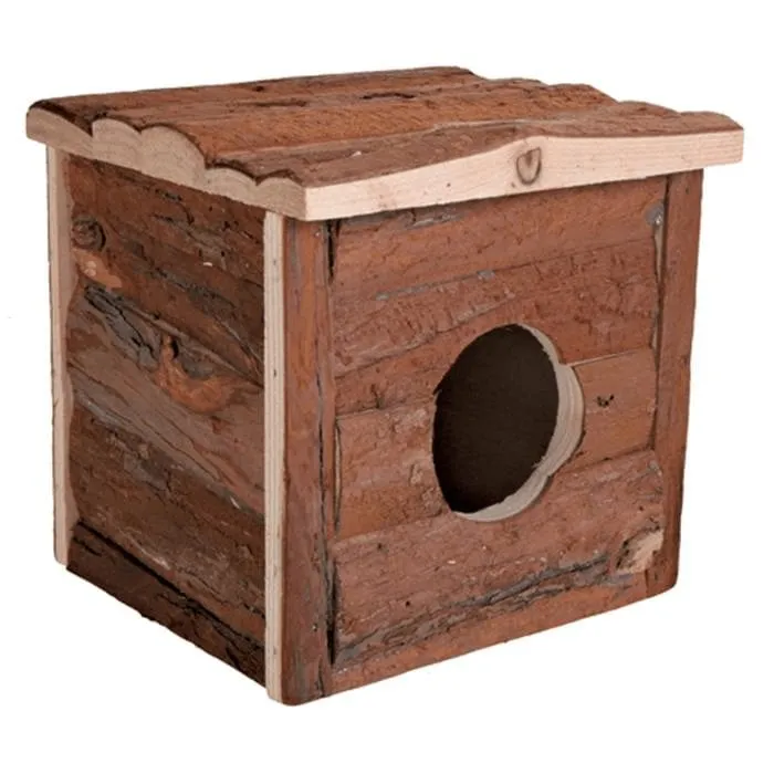 Trixie Natural Bark Wood House Jerrik Small Animals Mice Hamsters 15x14x13cm