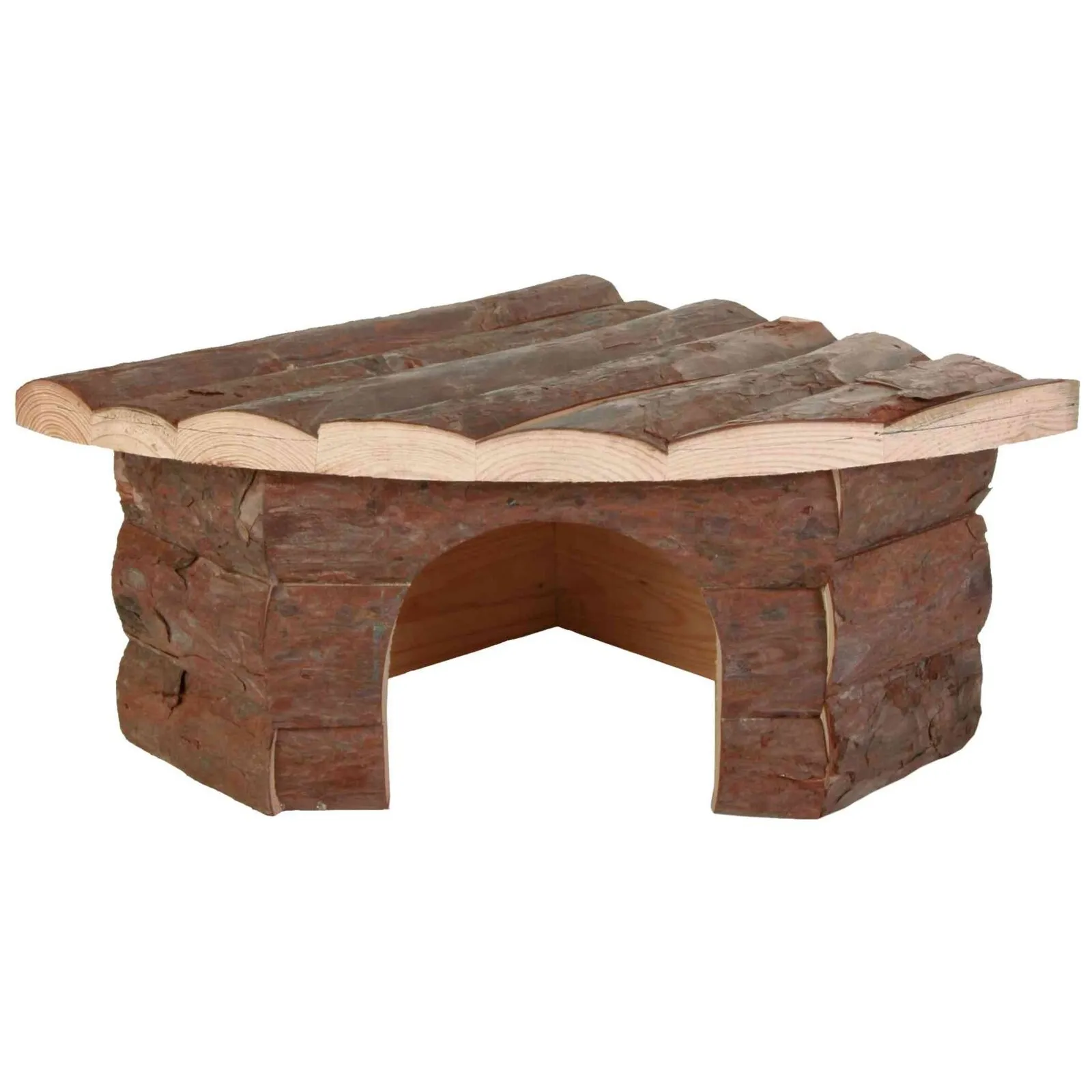 Trixie Jesper corner house large hamsters bark wood 32 × 13 × 21/21 cm