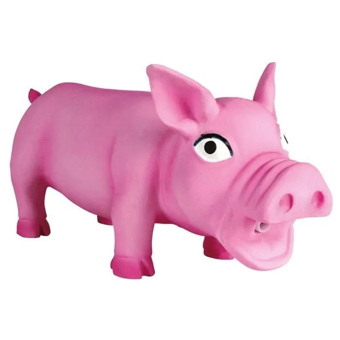 Trixie Pig animal sound latex/polyester fleece 17 cm - Assorted