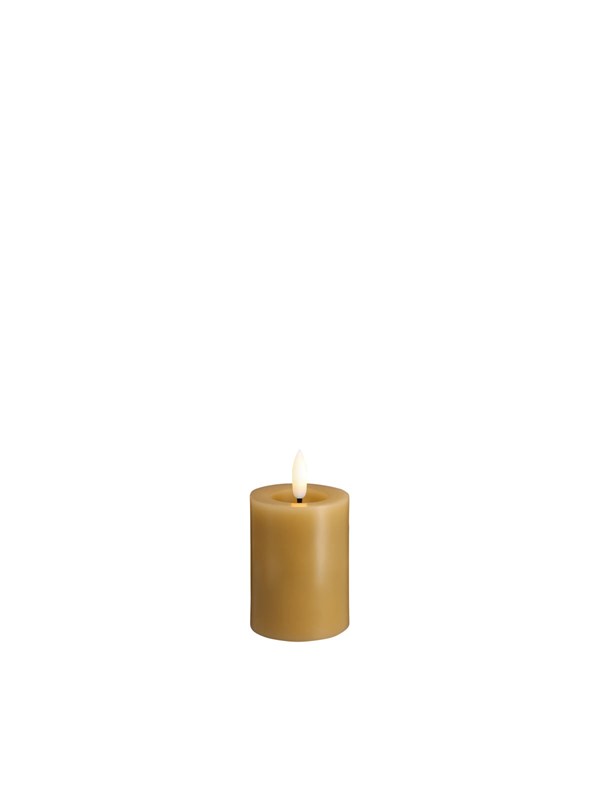 Moods & More LED pillar candle - Melted Honey mustard - 49x75 mm