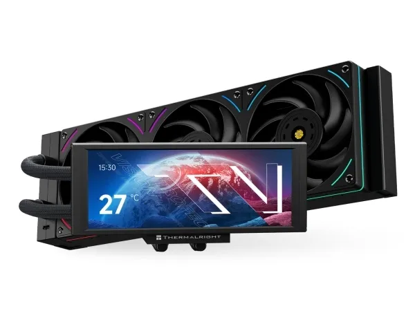 Thermalright Trofeo Vision 360 ARGB BLACK, Kjøleribbe/kjøler, 36 cm, 69 m³/t, Svart