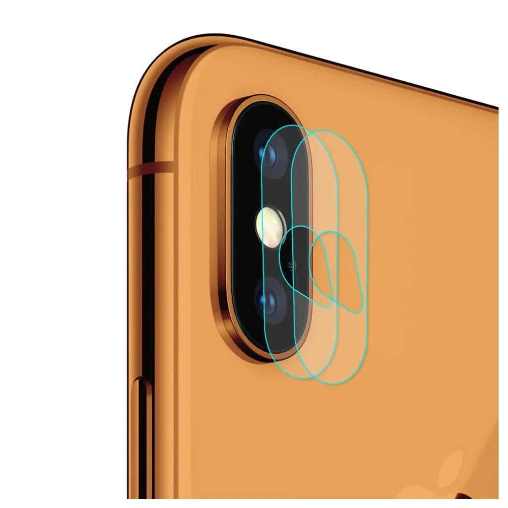 HAT PRINCE iPhone Xs Max beskyttelses hinne til kamera linse av herdet glass - 2stk