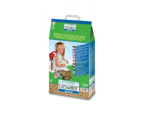 CAT’S BEST Universal, 10 l, Granuler, Chincilla, Ilder, Guinea gris, Hamster, Kanin, 5,5 kg, Papirpose