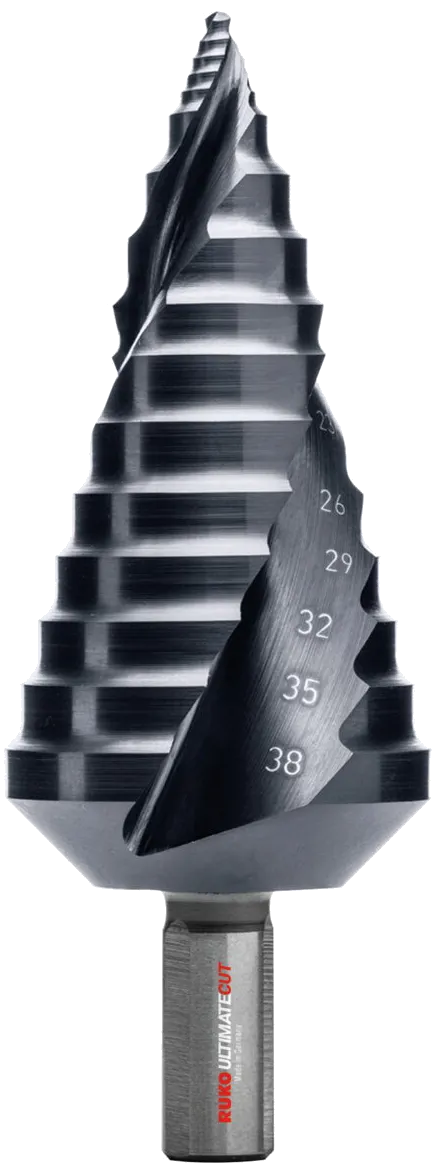 Trappebor HSSE-Co5 RUnaTec Flowstep spiss, 5-12 mm
