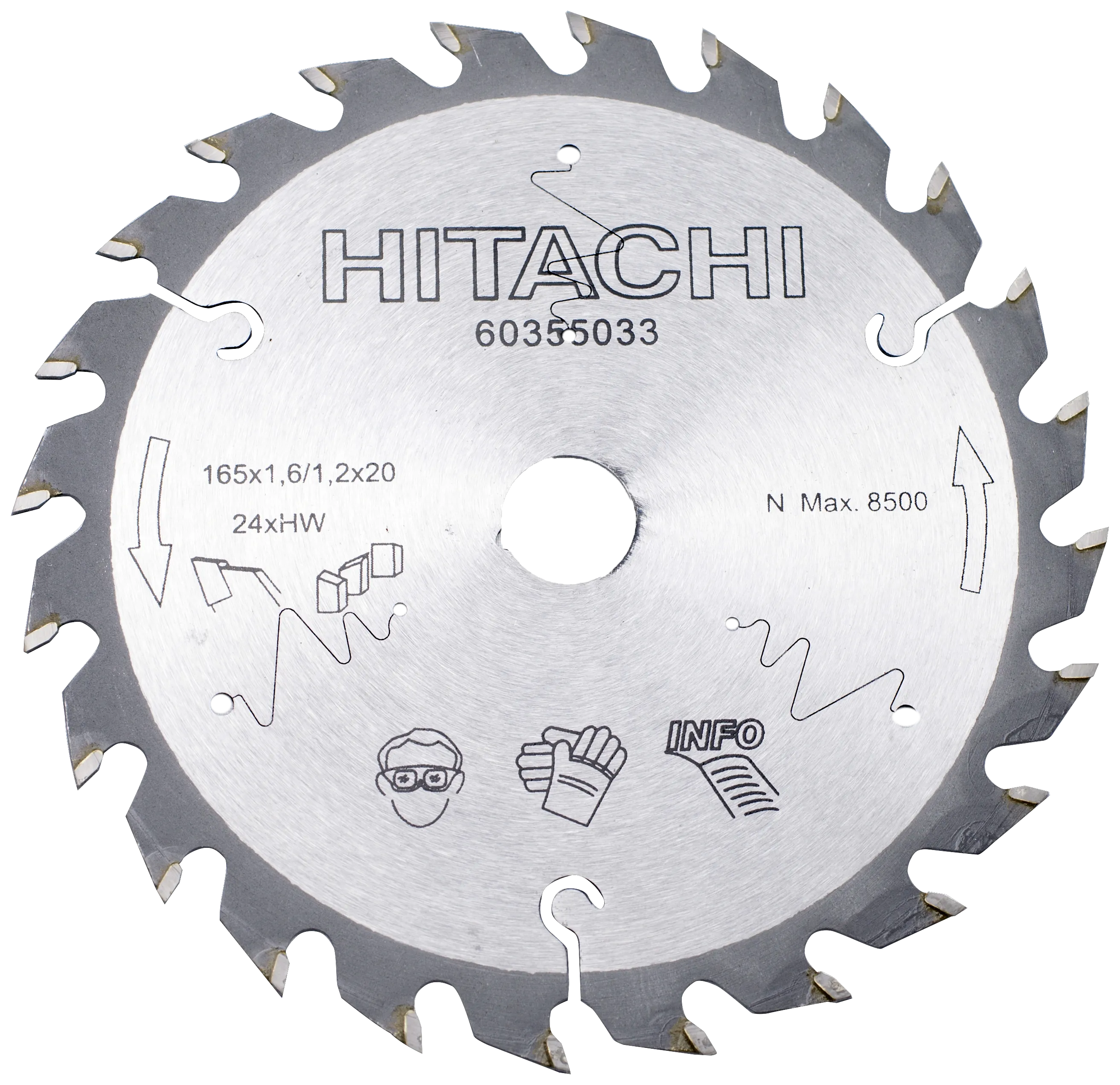 Sirkelsagblad TCT 165×1,6×20mm 24t