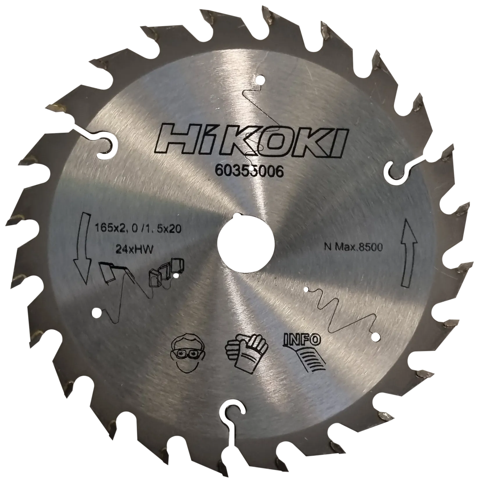 Sirkelsagblad TCT 165×2,0×20mm 24t зуб.