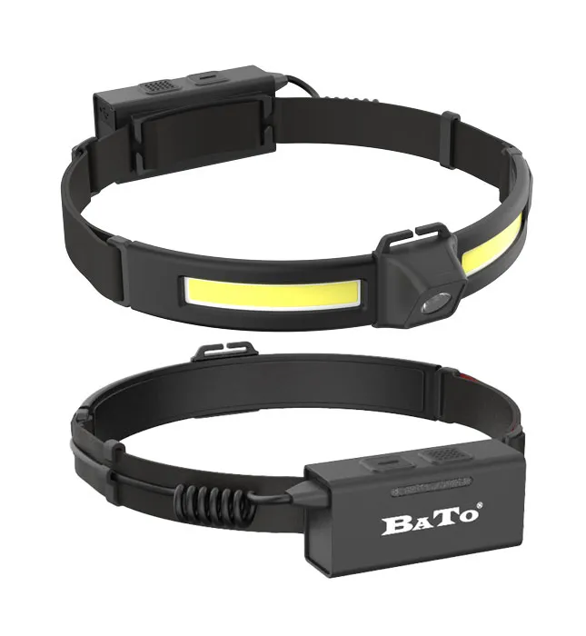 BATO SUPER STRIP Pannebåndslampe med stropp-LED fokus spot 50-450 Lumen med dimmer. Rødt lys bak. Oppladbar.