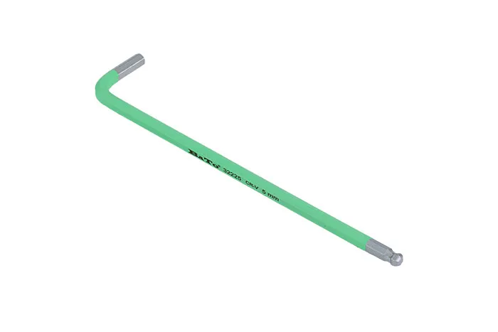 BATO Unbrakonøkkel farget lysgrønn lang med kule 5 x 160 mm.