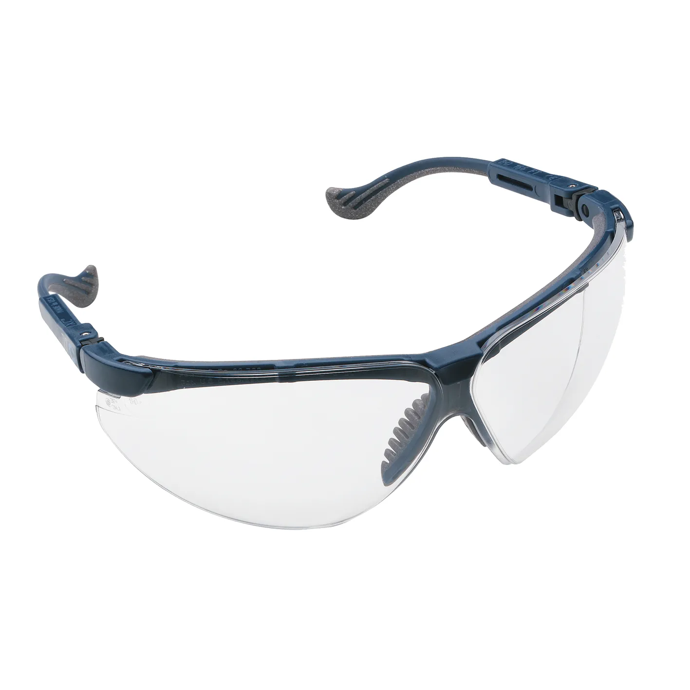 Brille HSP XC, blått innfatning klar linse, antidugg/antiripe