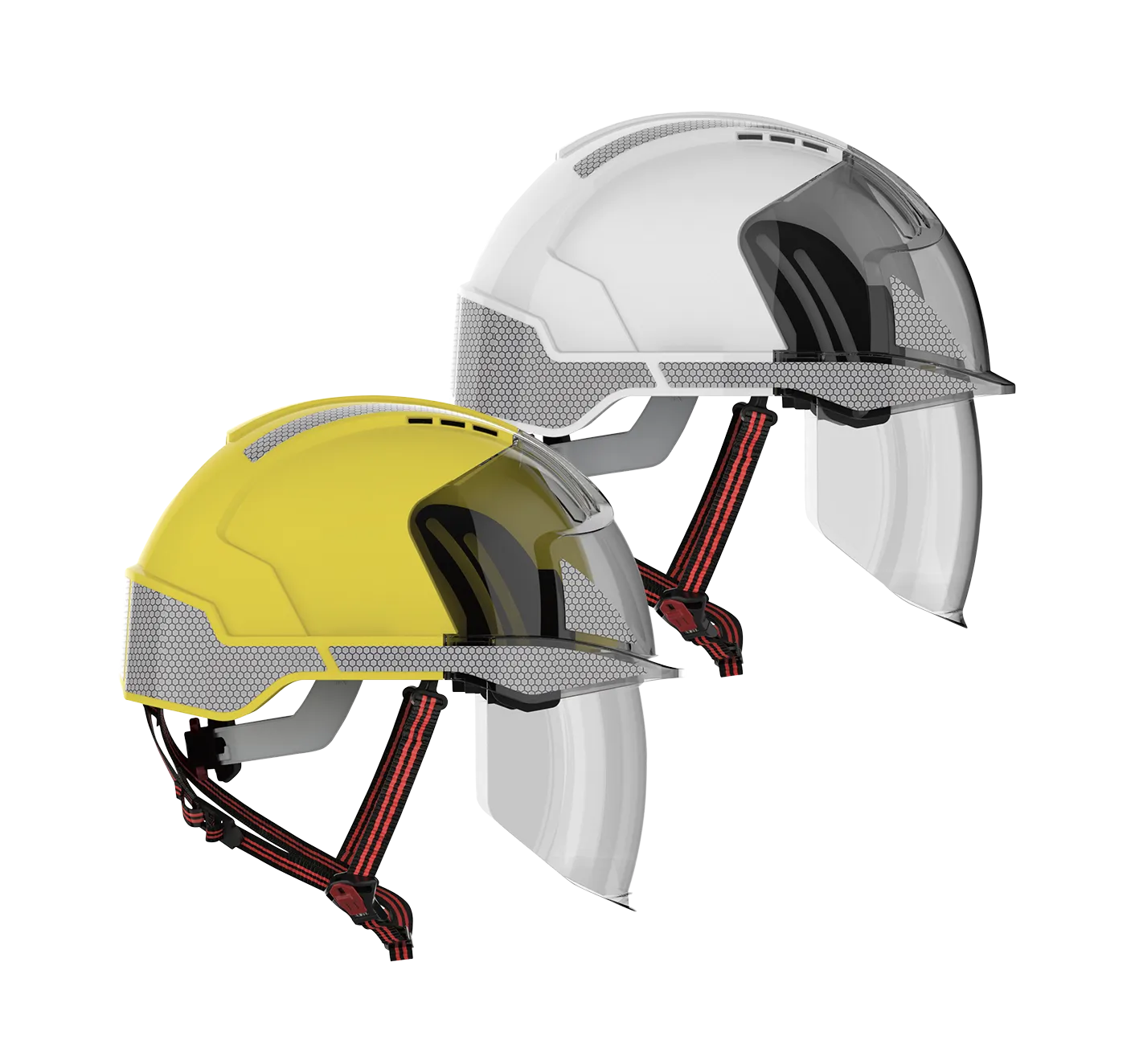 Hjelm JSP EVO VISTAShield DUAL, vent, Hvit