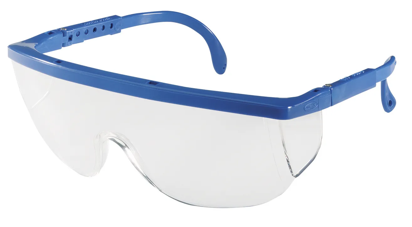 Brille HSP Santa Cruz, blå innfatning, klar linse