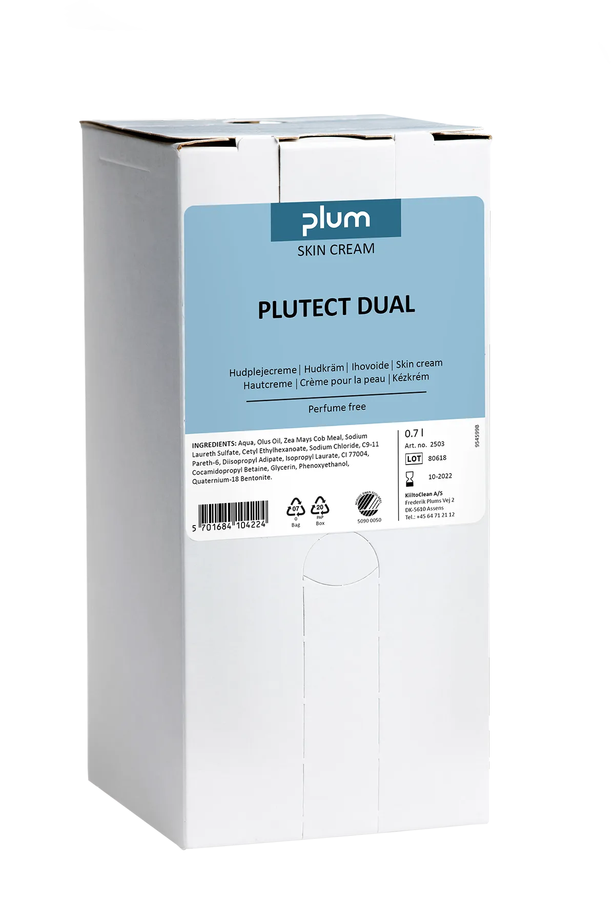 Hudpleie Plum Plutect Dual, 0,7 l bag-in-box til Multi-Plum