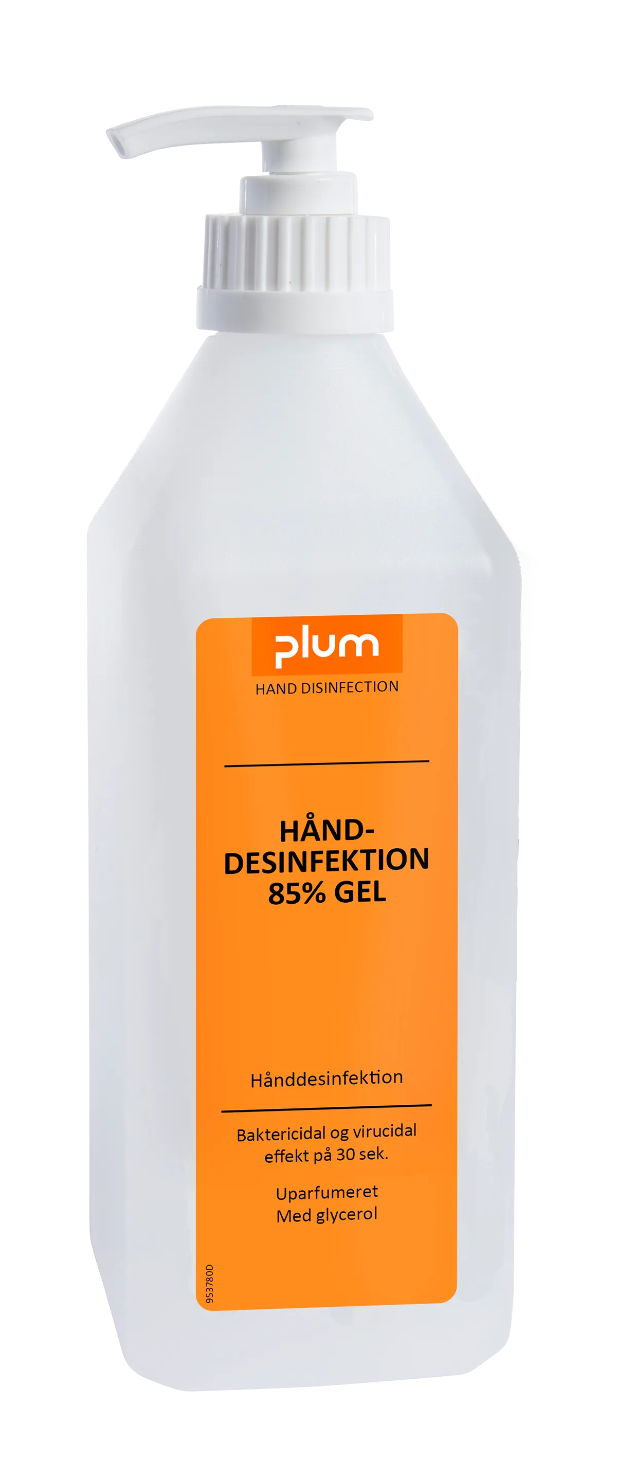 Desinfeksjon Plum 85%, gel, 600 ml pumpeflaske