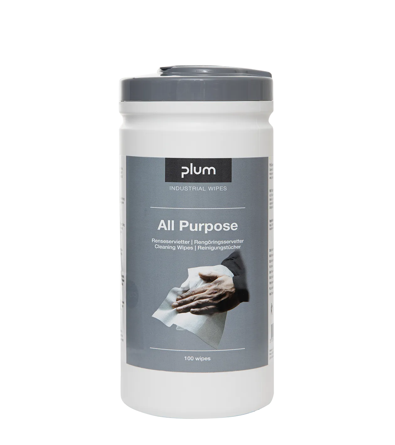 Håndrens PlumWipes All Purpose, bøtte à 100 stk