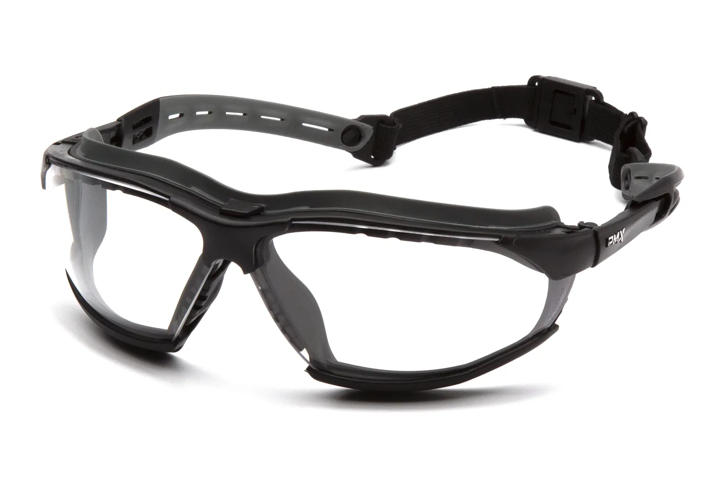 Brille Pyramex Isotope, Sort ramme, Klar linse AF H2MAX