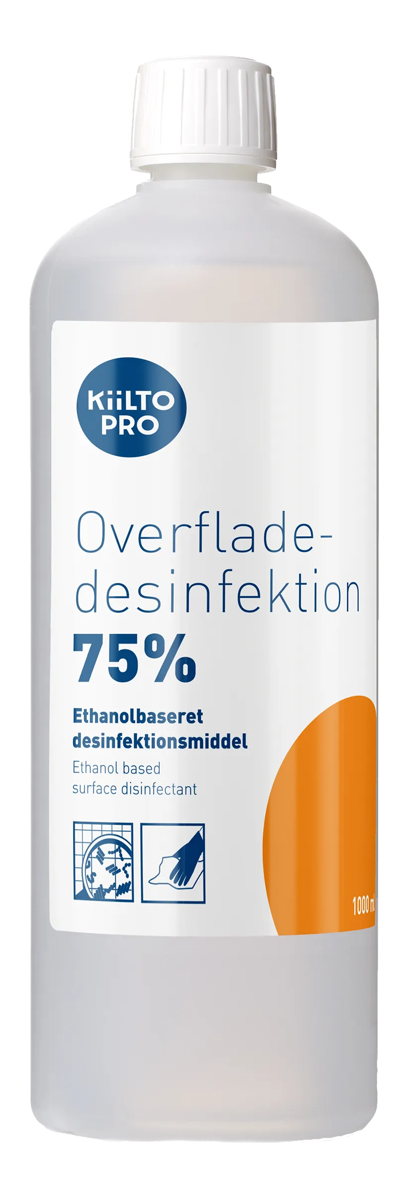 Overflatedesinfeksjon KiiltoPro, 1 l flaske, 75 % etanol