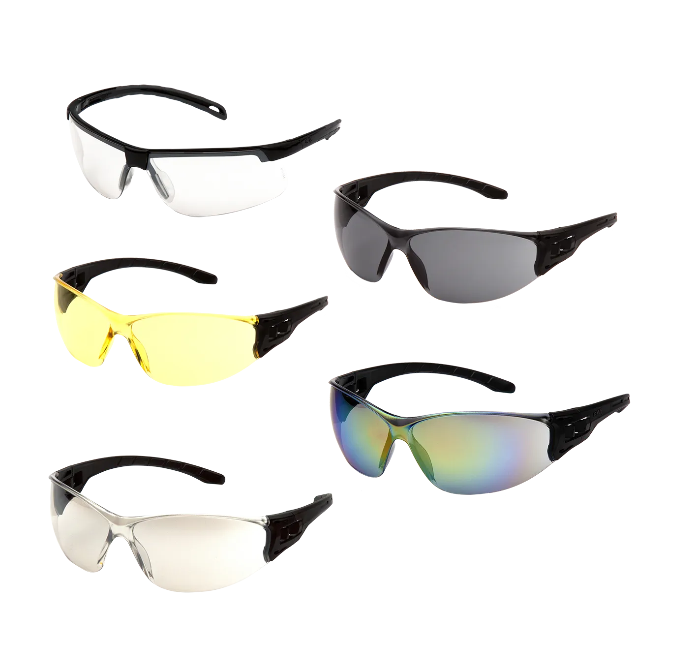 Brille Pyramex Trulock, Sort ramme, klar linse AF