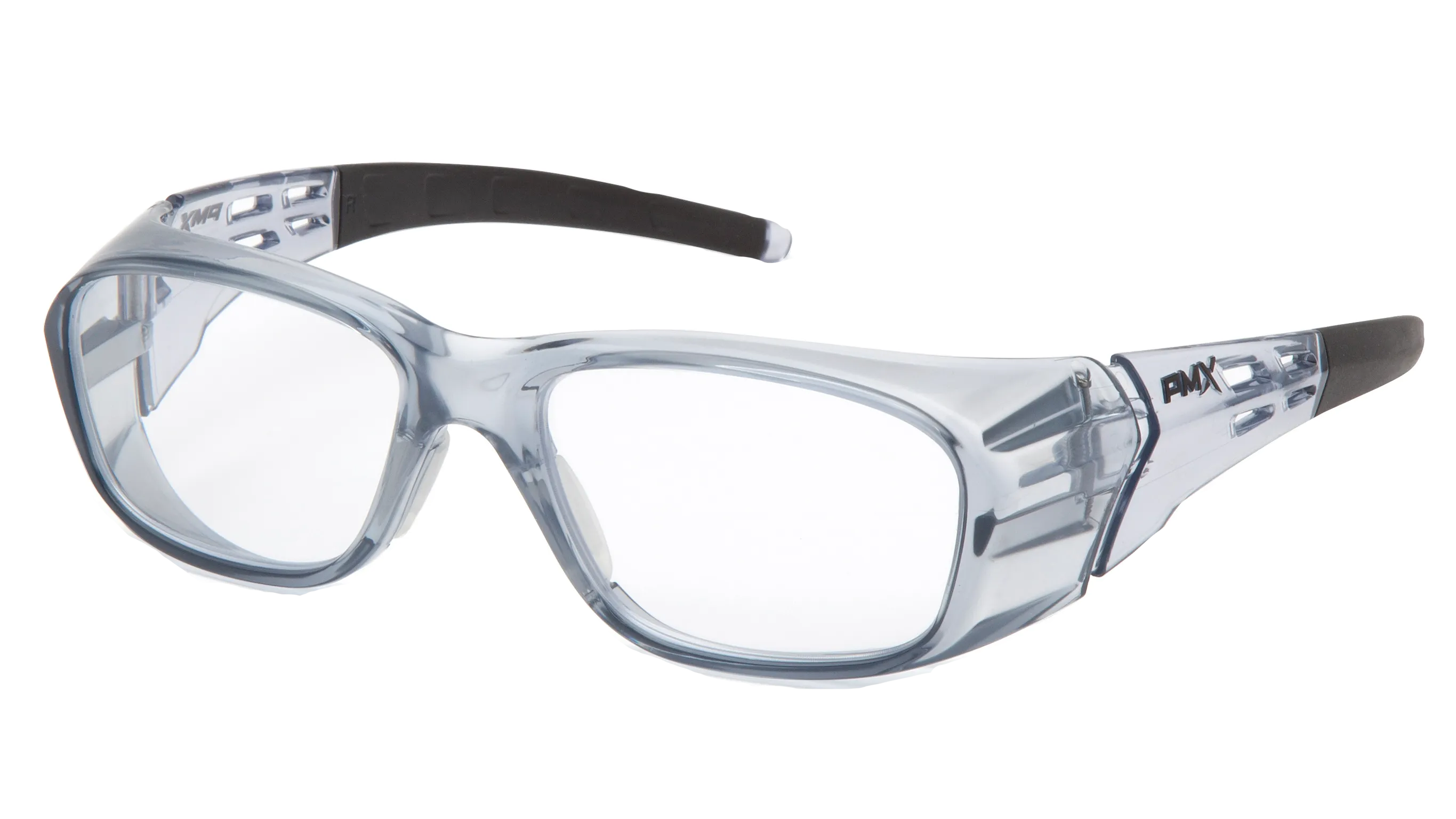 Brille Pyramex Emerge Plus RX, Grå ramme, klar linse +2.0