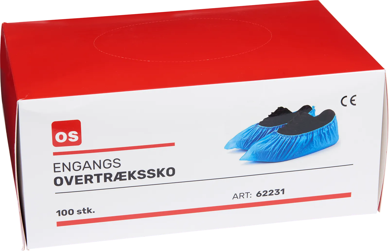 Trekk til sko OS blå, 4g/stk, 41,5x15cm, pk à 100 stk