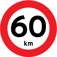 Veiskilt - Hastighet 30 KM C55, EG 3 RF, Ø70 cm, 1-sidig
